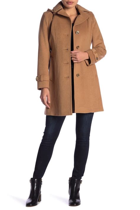 Shop women's michael michael kors tan size s jackets & coats at a discounted price at poshmark. MICHAEL Michael Kors Wool Blend Belted Coat (petite) in ...
