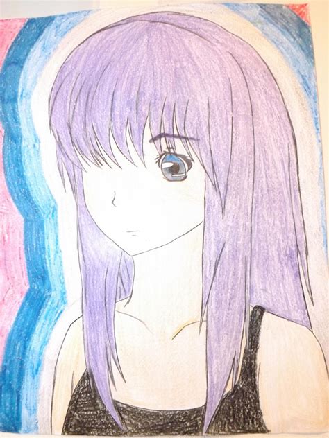 Purple Haired Anime Girl By Yoshidasyaoran On Deviantart