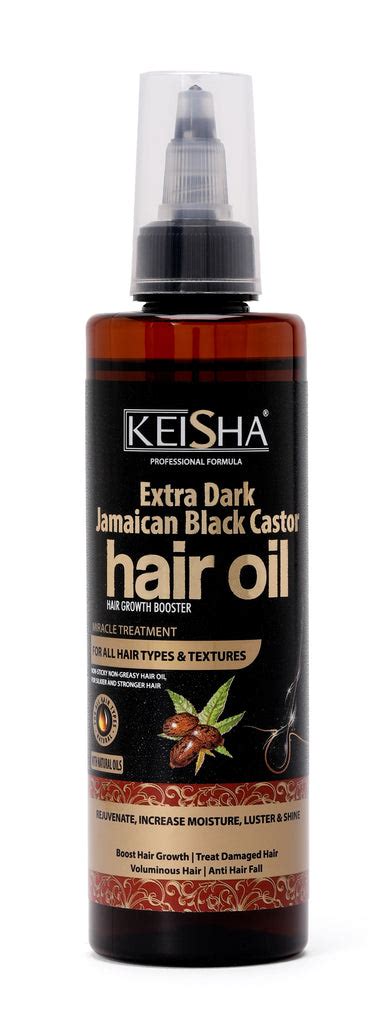 Keisha Professional Extra Dark Jamaican Black Castor Hair Oil Skin Lightening Moisturising