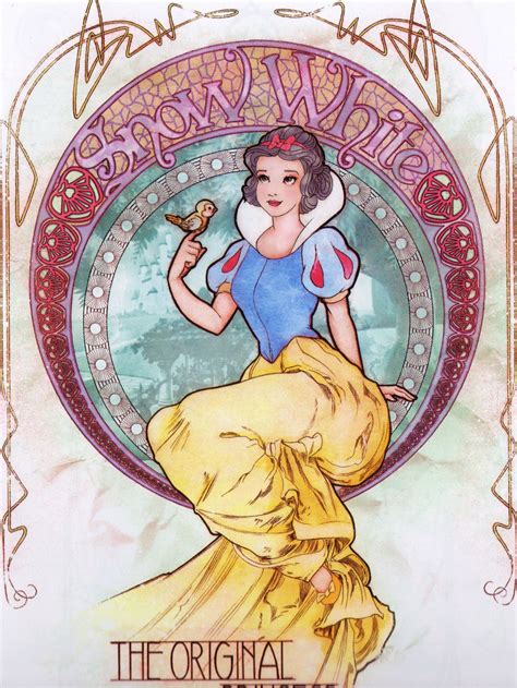 Art Nouveau Disney Princesses Art Nouveau Disney Disney Princess Art