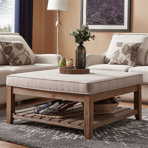 Storage coffee table, pine brown. HomeVance Upholstered Coffee Table | Kohls | Upholstered coffee tables, Coffee table, Coffee ...