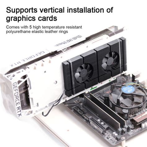 Gpu Backplate Cooler Heatsink With 2xfan Radiator For Rtx 3090 3080