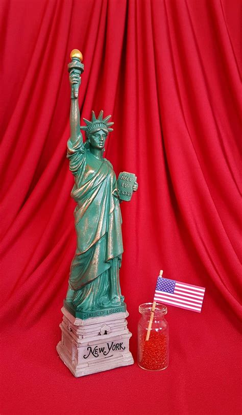 Statue Of Liberty New York Usa Miniature Figurine Collection Famous Structures Miniature