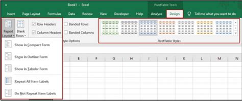 How To Format A Pivottable Report In Excel