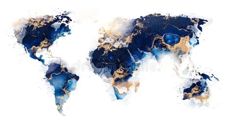 World Map Abstract Design Stock Photo Image Of Template 259339052