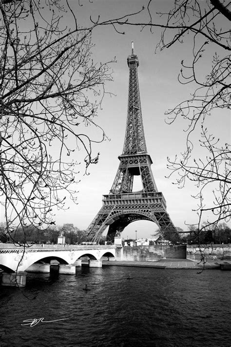 Black And White Eiffel Tower Print Paris Black And White Black And