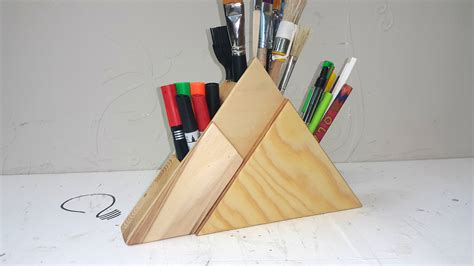 How To Make A Pyramid Shaped Pencil Holder Dm Idea