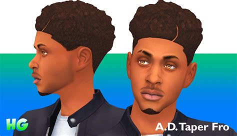 Hellagoodsims “ “ad” Fade Hair Taper Afro Haircut Inspired By Nba