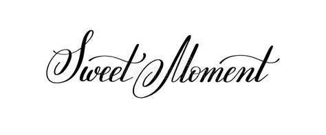 Sweet Moment Hand Written Lettering To Valentine S Day Design Stock Vector Illustration Of