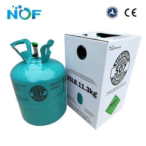 China Mixed R507 Refrigerant Gas Freon In 113kg Disposable Cylinder