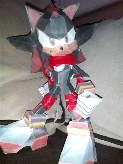 Me And My Sister Built Shadow Of The Hedgehog Papercraft Hedgehog