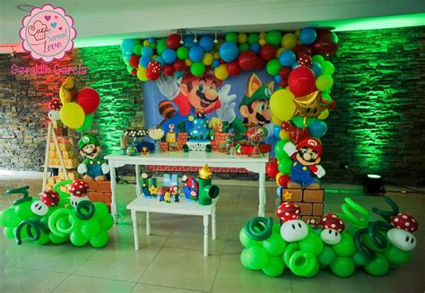Decoracion Fiesta Mario Bross Love Is Sweet Birthday Sweet