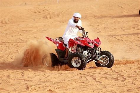 2023 Desert Safari With Bbq Dinner Quad Bike And Camel Ride Experience