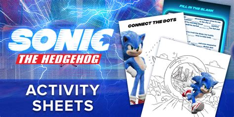 Check Out These Sonic The Hedgehog Activity Sheets Fandango