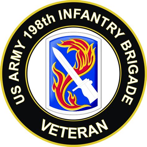 Us Army 198th Infantry Brigade Veteran Sticker Decal