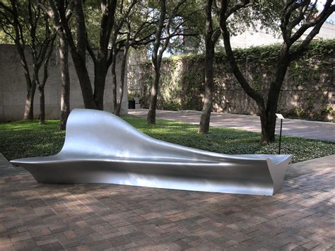 Bench By Zaha Hadid Dallas Museum Of Art Bench Cast Alumi Flickr