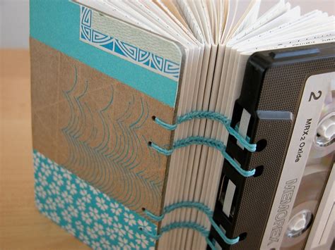 Cassette Tape Book Blue Collage Handmade Books Book Making Book