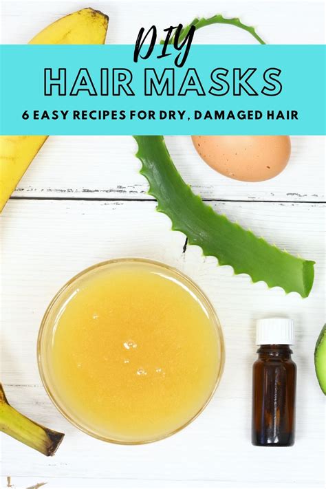 6 Easy Diy Hair Masks For Dry Damaged Hair Everything Pretty