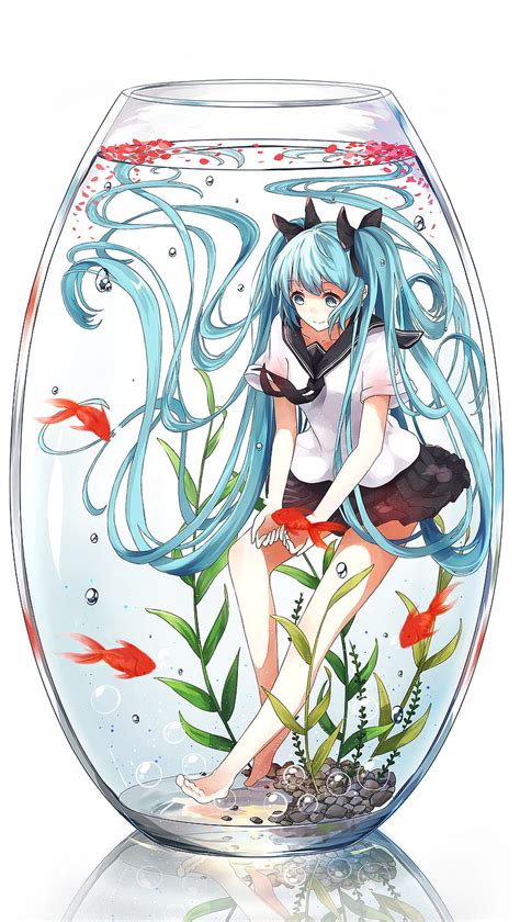 1920x1080px 1080p Free Download 123 Anime Girl Glass Water Hd