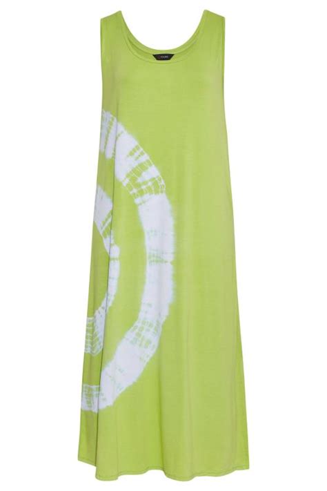 Plus Size Green Tie Dye Maxi Dress Yours Clothing