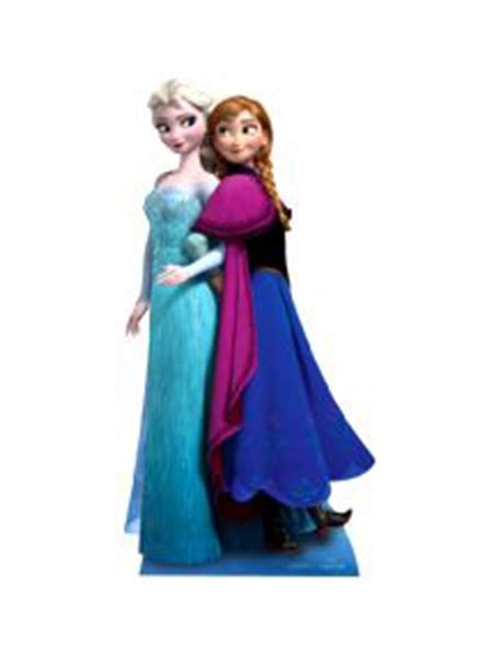 Anna And Elsa From Frozen Cardboard Cut Out Life Size Cardboard Cut