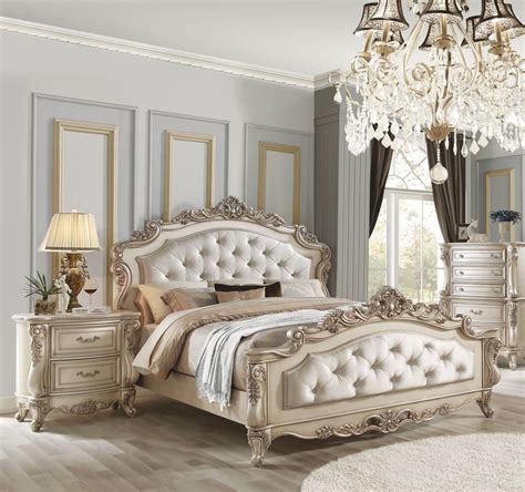 Bedroom sets by acme furniture of highest quality at affordable prices. Luxury King Bedroom Set 3P w/ Night-s Antique Champagne ...