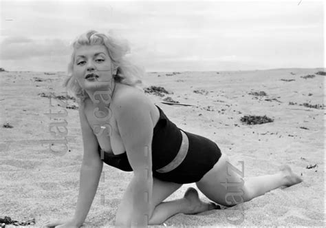 1950S VOGEL NEGATIVE SEXY Blonde Pinup Girl Monica Richards Cheesecake
