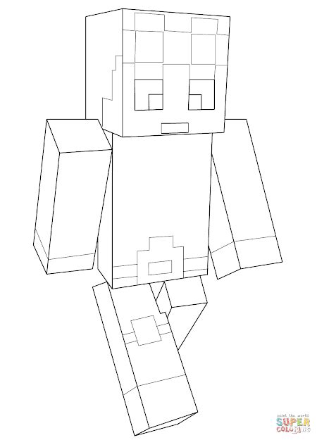 Top Minecraft Skins Coloring Pages Photos Big Collection Free