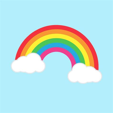 Premium Vector Rainbow Clouds Vector