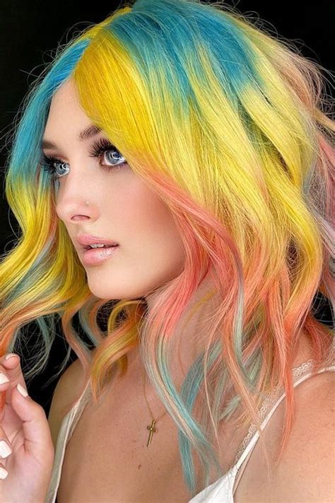50 Outstanding Rainbow Hair Color Ideas Styles Overdose