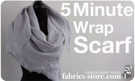 5 Minute Scarf No Sewing And Just One Yard Of Linen Linen Scarf Diy