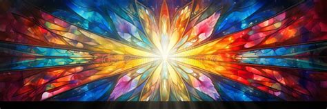 Rays Of Bright Sun Pass Through Colored Stained Glass Stock Image Image Of Texture Light