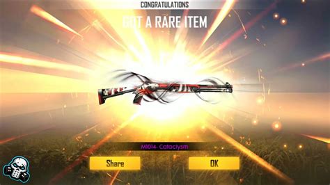 Permanent gun skins in just 5 crates with prove| freefire working trick 100%. FREEFIRE New Weapon Permanent Skin M1014 Cataclysm From ...