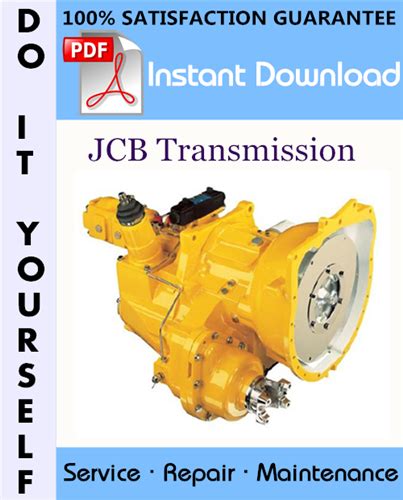 Jcb Transmission Service Repair Workshop Manual Tradebit