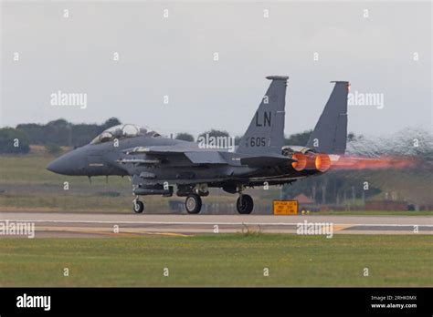 F 15e Taking Off From Raf Lakenheath In August 2023 Stock Photo Alamy