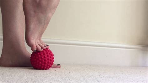 Foot Exercise Using A Spikey Massage Ball Youtube