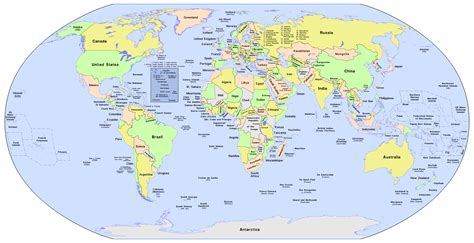 World Map Political With Country Names Afp Cv
