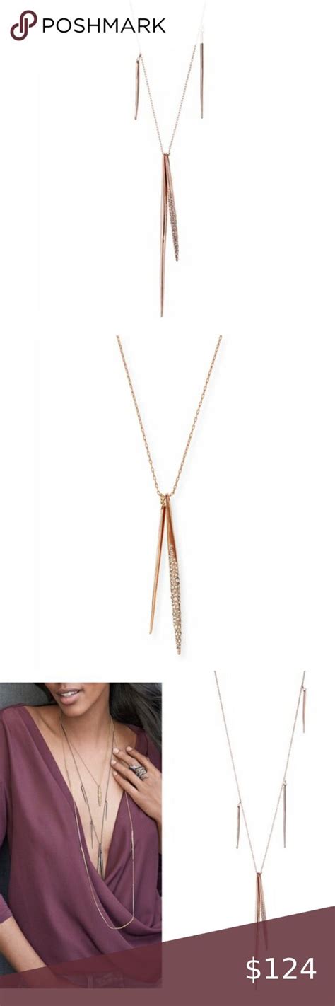 ALEXIS BITTAR Crystal Long Spear Necklace Alexis Bittar Jewelry