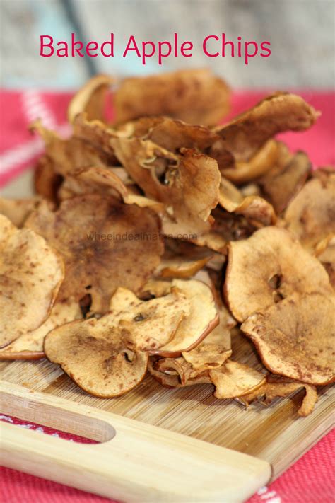 Baked Apple Chips Healthy And Delicious Snack Wheel N Deal Mama