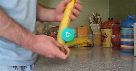 The Best Way To Peel A Banana  On Imgur