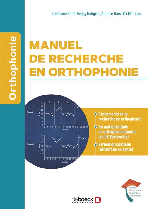 Manuel De Recherche En Orthophonie De Boeck Sup Rieur