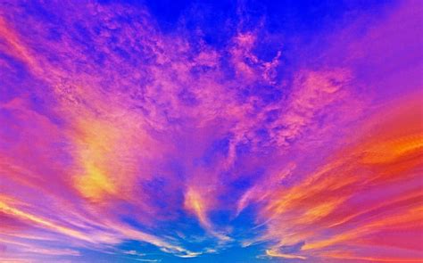 1080p Free Download Blue Sky With Sunset Clouds Purple Sunsets