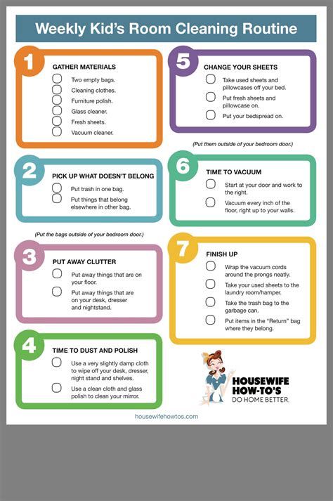 Weekly Bathroom Cleaning Checklist Printable