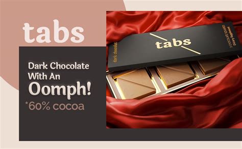 Tabs Chocolate Bars 1 Box Dark Chocolate Bar To