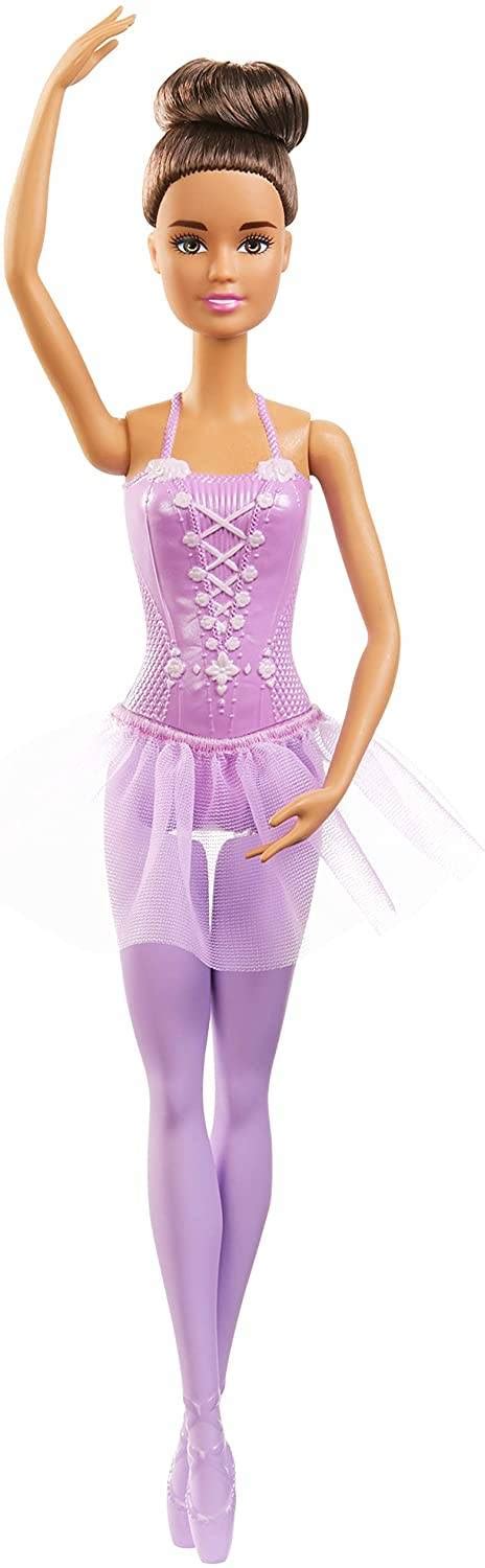 Mattel Barbie Ballerina Doll Brunette Purple Tutu Variant