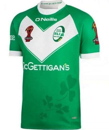 Ireland Wolfhounds Rugby League 2017 Rlwc Home Jersey Adult And Kids