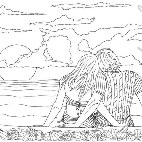 online coloring pages of couples