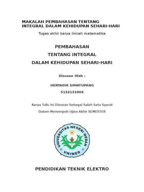 Contoh Soal Dan Pembahasan Integral Dalam Bidang Ekonomi