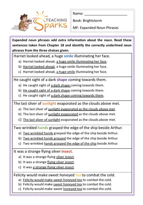 Expanded Noun Phrases Worksheet Ks2 Worksheets For Kindergarten