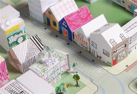 Build A Paper City With Paper House Templates For Kids Paper City
